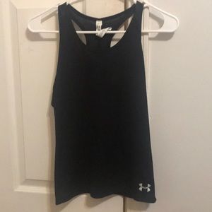 Black athletic tank top